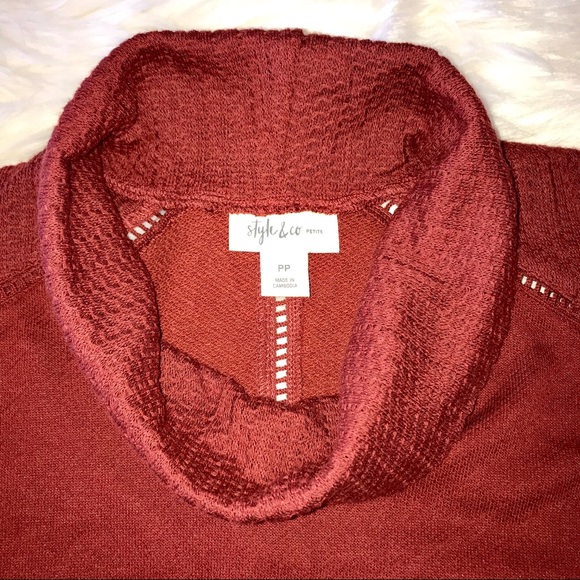 Style & Co Petite Plus Cowl Neck Top - Picture 3 of 7